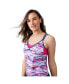 ფოტო #3 პროდუქტის Women's V-Neck Blouson Tankini Top