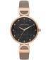 Фото #1 товара Часы ARMANI EXCHANGE Matte Gray Leather Strap Watch