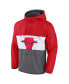 ფოტო #2 პროდუქტის Men's Red, Gray Chicago Bulls Anorak Flagrant Foul Color-Block Raglan Hoodie Half-Zip Jacket