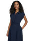 Фото #4 товара Women's Collared Button-Front Shirtdress