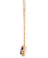 Фото #4 товара Multi-Gemstone Cluster 18" Pendant Necklace (1-5/8 ct. t.w.) in 14k Rose Gold-Plated Sterling Silver