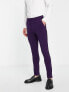 Фото #1 товара ASOS DESIGN super skinny tuxedo suit trousers in purple