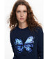 ფოტო #4 პროდუქტის Women's Butterfly sweatshirt