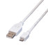 Фото #3 товара VALUE USB 2.0 Cable - A - Micro B - M/M 0.15 m - 0.15 m - USB A - Micro-USB B - USB 2.0 - 480 Mbit/s - White