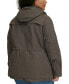Фото #2 товара Trendy Plus Size Cotton Hood Utility Jacket
