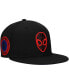 Men's Black Spiderman Logo Elements Fitted Hat