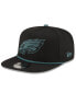 Фото #3 товара Men's Black Philadelphia Eagles Captain Snapback Hat