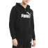 Фото #1 товара Puma Essentials Logo Full Zip Hoodie Mens Black Casual Outerwear 84681601