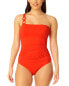 Фото #1 товара Anne Cole Ring Strap Assymetric One-Piece Women's