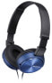 Фото #1 товара Sony MDR-ZX310 - Headphones - Head-band - Music - Blue - 1.2 m - Wired