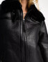 Фото #4 товара New Look borg aviator jacket in black