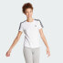 adidas women Essentials Slim 3-Stripes Tee