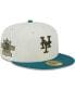 Фото #1 товара Men's Cream New York Mets Chrome Evergreen 59FIFTY Fitted Hat
