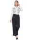 ფოტო #5 პროდუქტის Faux-Zipper Mid-Rise Straight-Leg Ponte Pants