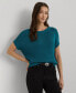 ფოტო #1 პროდუქტის Women's Rib-Knit Crewneck Sweater, Regular & Petite