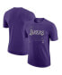 Фото #1 товара Men's Purple Los Angeles Lakers Courtside Chrome T-shirt