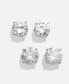 ფოტო #6 პროდუქტის Diamond Stud Earrings (3 ct. t.w.) in 14k White Gold