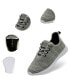 Фото #3 товара Mens Knit Fashion Sneakers Lightweight Athletic Walking Tennis Shoes