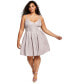 Фото #1 товара Trendy Plus Size Sherri Shine Fit & Flare Dress