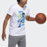 Фото #6 товара Футболка мужская Adidas ROSE GU TEE Basketball White