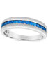 Фото #1 товара Men's Cornflower Sapphire Band (5/8 ct. t.w.) in 14k Gold