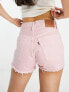 Фото #2 товара Levi's 501 original distressed shorts in pink