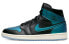 Фото #1 товара Кроссовки Nike Air Jordan 1 Mid Iridescent Black (W) (Синий, Черный)