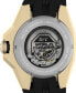 ფოტო #4 პროდუქტის UFC Men's Pro Automatic Black Polyurethane Watch, 45mm