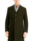Фото #3 товара Men's Barge Classic Fit Wool/Cashmere Blend Solid Overcoat