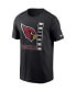 Men's Black Arizona Cardinals Lockup Essential T-shirt