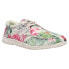 Roper Hang Loose Floral Slip On Womens Multi, Off White, Pink Flats Casual 09-