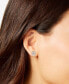 ფოტო #9 პროდუქტის Cubic Zirconia Princess Tiara Heart Stud Earrings in Sterling Silver