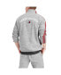 Men's Heathered Gray Atlanta Falcons Mario Quarter-Zip Jacket