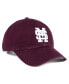 Фото #3 товара Men's Maroon Distressed Mississippi State Bulldogs Vintage-Like Clean Up Adjustable Hat