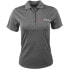 SHOEBACCA Solid Heather Short Sleeve Polo Shirt Womens Grey Casual P2013-SLA-SB