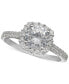 Cubic Zirconia Halo Ring, Created for Macy's