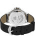 Фото #4 товара Men's Harborside Black Fabric Watch 42mm