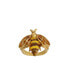 ფოტო #1 პროდუქტის Enamel Yellow and Brown Bee Ring Size 8