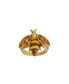 Фото #1 товара Enamel Yellow and Brown Bee Ring Size 8