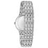 Фото #2 товара Bulova Crystal Pave 3-Hand Quartz Slim Case Watch Stainless/ Black Pave 32mm