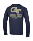 Men's Navy Georgia Tech Yellow Jackets Team Stack Long Sleeve T-shirt