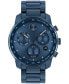 Men's Bold Verso Swiss Quartz Chrono Blue Ceramic Watch 44mm