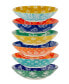 Фото #2 товара Carnival Multi Set of 6 Soup or Pasta Bowls, 6 Asst