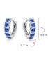 ფოტო #9 პროდუქტის Round Solitaire Cubic Zirconia AAA CZ S-Style Wave Kpop Huggie Hoop Earrings For Women .925 Sterling Silver More Colors