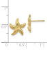 ფოტო #3 პროდუქტის Starfish Stud Earrings in 14k Yellow Gold