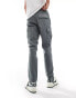 Jack & Jones ace loose cargo trouser in slate grey