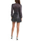 Фото #2 товара Maje Crinkled Metallic Mini Dress Women's