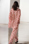 Zw collection printed flowing trousers