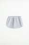 Poplin mini skirt