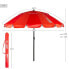 Фото #4 товара Пляжный зонт Aktive Красный Алюминий 220 x 215 x 220 cm (6 штук)